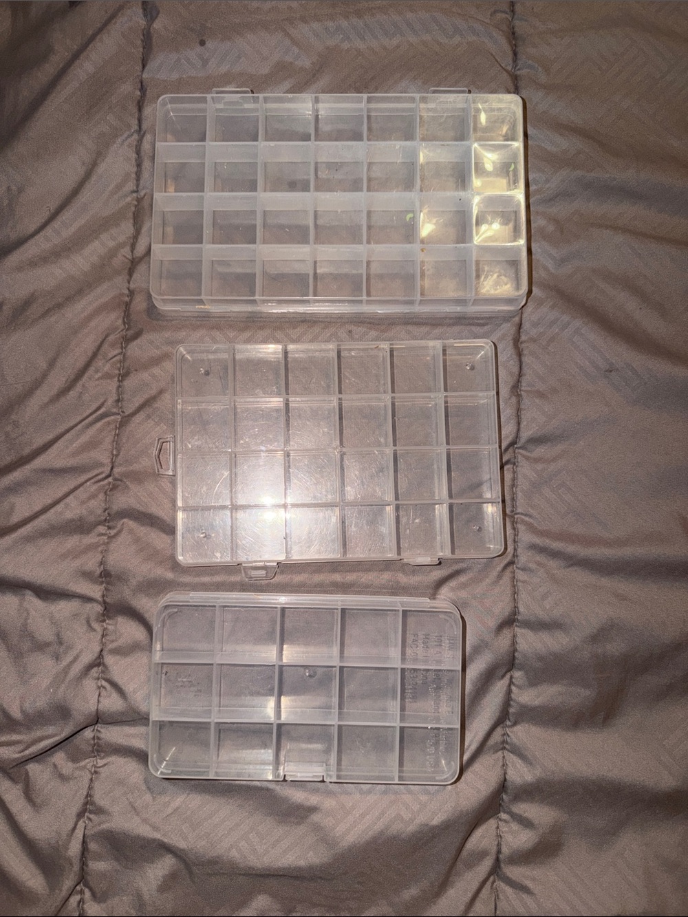 Clear Multi-Compartment Storage Boxes - Picture 2 of 6